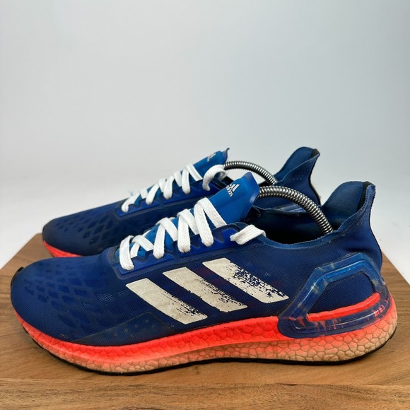 Mens Adidas Ultraboost PB Royal Blue Athletic Running Sneakers Size 11 M GUC - Picture 2 of 9